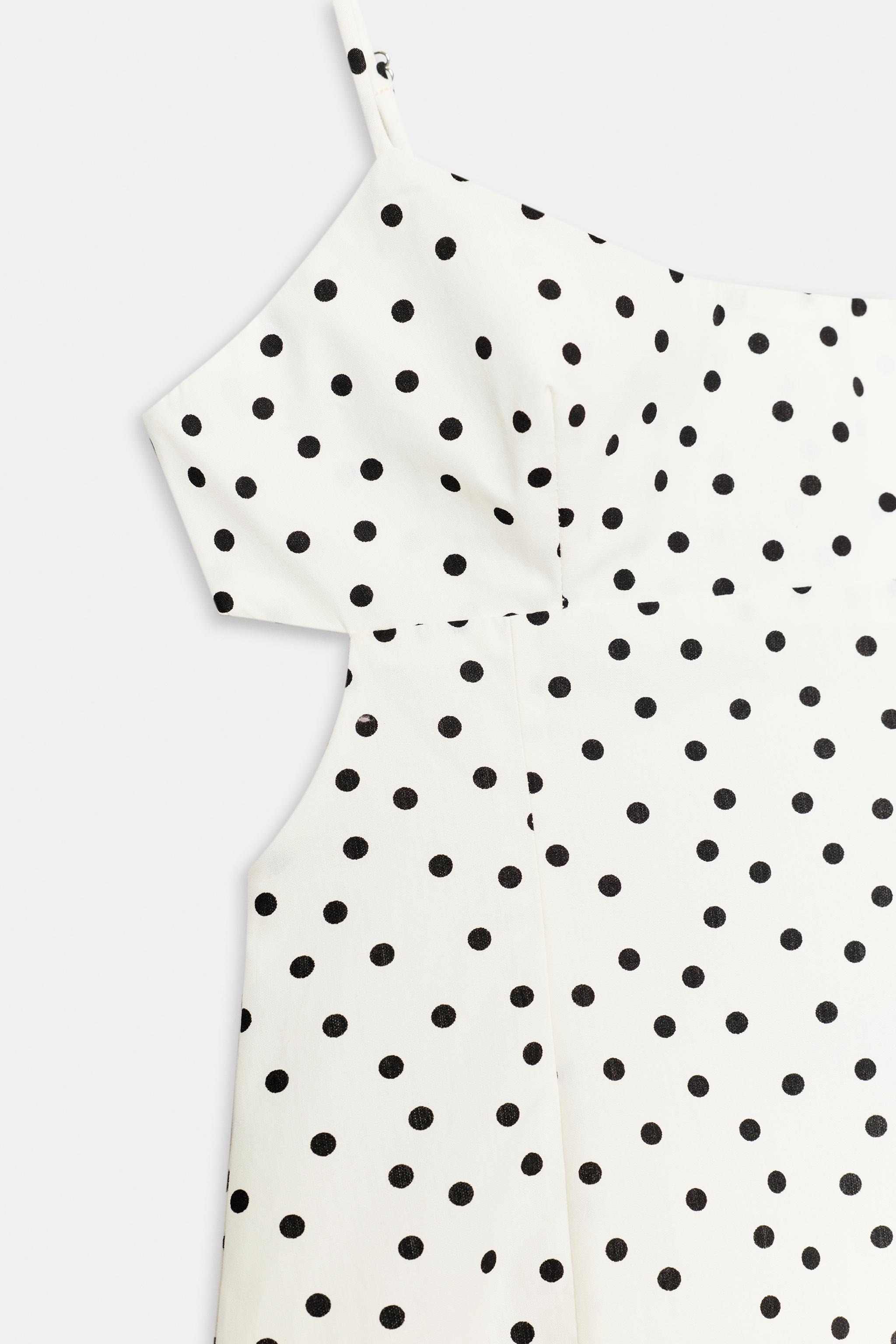 POLKA DOT STRAPPY MIDI DRESS